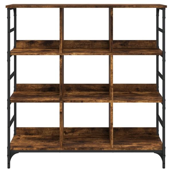 vidaXL Sideboard Smoked Oak 102x32x103.5 cm Engineered Wood