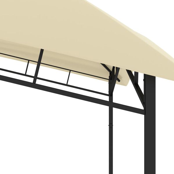 vidaXL Garden Gazebo 4x4x2.9 m Cream 180g/m&sup2;