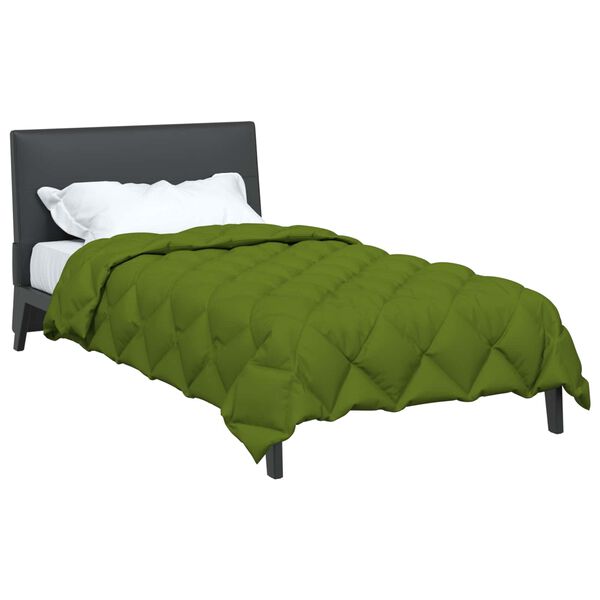 vidaXL Winter Duvet Green 220 x 135 cm Microfiber