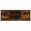 vidaXL TV Cabinet Smoked Oak 102x30x37.5 cm Engineered Wood