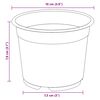 vidaXL Flower Pot 50 pcs Black &Oslash; 10 x 8 cm Plastic