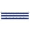 vidaXL Garden Bench Cushion Striped Blue and white 180 x 50 x 4 cm