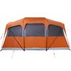 vidaXL Family Tent with Roof Orange and Orange 435 x 255 x 216 cm