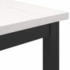 vidaXL Table White 100 x 50 x 91 cm Engineered Wood and Steel