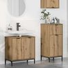 vidaXL Bathroom Furniture Set 2 pcs Artisan oak Engineered wood