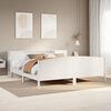 vidaXL Bookcase Bed without Mattress White 200x200cm Solid Wood Pine