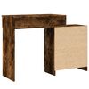 vidaXL Dressing Table with LED Smoked Oak 115x37x110.5 cm