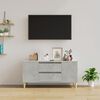 vidaXL TV Cabinet Concrete Grey 102x44.5x50 cm Engineered Wood