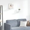 vidaXL Floating Wall Shelves 2 pcs Oak and White 23x23.5x3.8 cm MDF