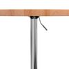 vidaXL Bar Table &Oslash;60x90.5 cm Solid Wood Beech