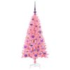 vidaXL Christmas Tree with 150 LEDs with Stand Pink 120 cm PVC