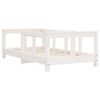 vidaXL Kids Bed Frame White 70x140 cm Solid Wood Pine