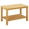 vidaXL Side Table Oil Natural 70 x 40 x 45 cm Solid Acacia Wood
