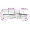 vidaXL Sofa Sets 4 pcs Natural Solid Acacia Wood