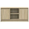 vidaXL TV Cabinet with LED Sonoma Oak 100x34x50 cm Engineered Wood