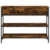vidaXL Console Table Smoked Oak 100x25x75 cm Engineered Wood