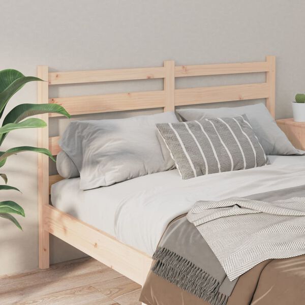 vidaXL Bed Headboard 186x4x100 cm Solid Wood Pine