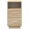 vidaXL Bedside Cabinets 2 pcs with 2 Drawers Sonoma Oak 36x36x68 cm