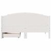 vidaXL Bed Frame without Mattress White 140x200 cm Solid Wood Pine