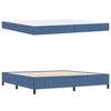 vidaXL Bed Frame with Mattress Blue 200 x 200 cm Fabric