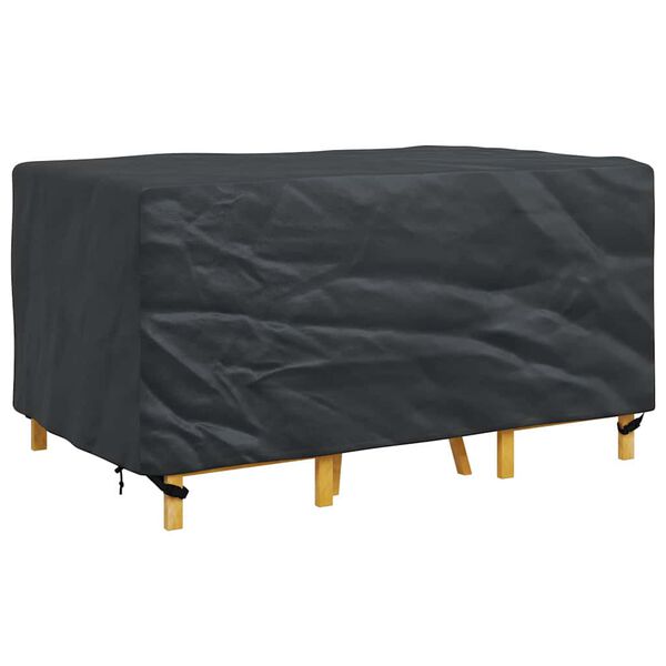 vidaXL Furniture Cover Plain Black 150 x 90 x 75 cm 600D