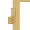 vidaXL Interior Door Slim Golden 83x201.5 cm Tempered Glass and Aluminium