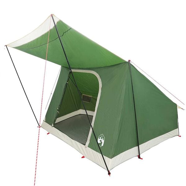 vidaXL Camping Tent with Roof Green 282 x 225 x 154 cm Taffeta