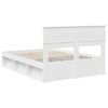 vidaXL Bed Frame with Headboard White 160 x 200 cm Solid Pine Wood