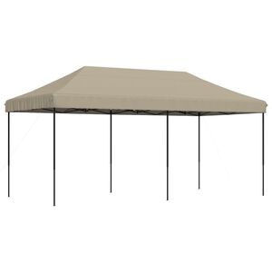 vidaXL Foldable Party Tent Pop-Up Taupe 580x292x315 cm