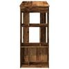 vidaXL Bar Table with Racks Old Wood 102x50x103.5 cm Engineered Wood
