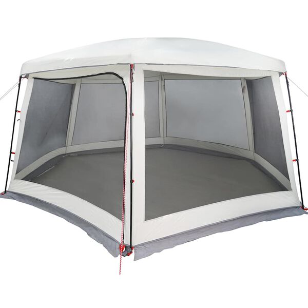 vidaXL Pool Tent with Removable Fly & Mesh Walls Grey 670x590 cm
