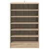 vidaXL Shoe Cabinet Sonoma Oak 60x35x92 cm Engineered Wood