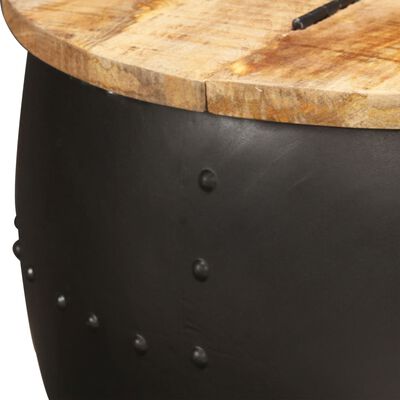vidaXL Coffee Table Round 53x43 cm Solid Mango Wood