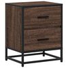 vidaXL Bedside Cabinet Brown Oak 40x31x50 cm Engineered Wood