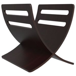 vidaXL Magazine Rack | Brown | Poplar plywood | Small | Simple | Magazine Rack