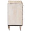 vidaXL Bed cabinet with Drawer White 50 x 33 x 60 cm Solid Mango Wood