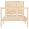 vidaXL Bed Frame without Mattress Small Single Solid Wood Pine