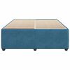 vidaXL Bed Frame without Mattress Blue 140x200 cm Velvet