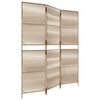 vidaXL Room Divider 3 Panels Beige Poly Rattan