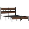 vidaXL Bed Frame without Mattress Brown Oak 120x200 cm Engineered Wood