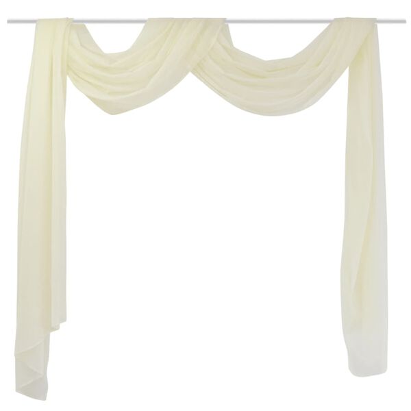 Sheer Voile Drape 140 x 600 cm Cream