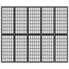 vidaXL Folding 5-Panel Room Divider Japanese Style 200x170 cm Black