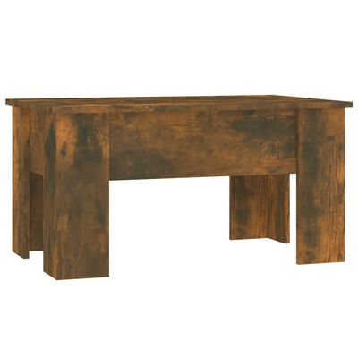 vidaXL Coffee Table Smoked Oak 79x49x41 cm Engineered Wood