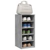 vidaXL Shoe Cabinet Concrete Grey 31.5x35x70 cm Engineered Wood
