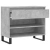 vidaXL Shoe Cabinet Concrete Grey 70x36x60 cm Engineered Wood