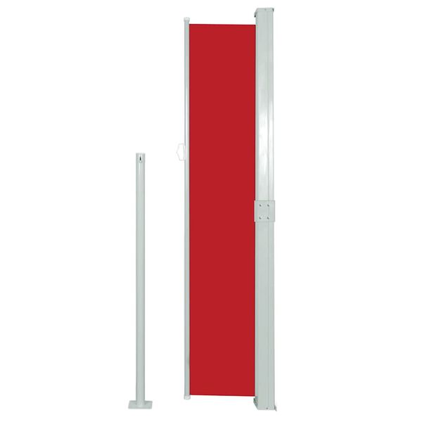 vidaXL Retractable Side Awning 140 x 300 cm Red