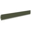vidaXL Lawn Edging 10 pcs 103 x 15 cm Steel Olive Green