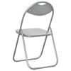 vidaXL Folding Chair 8 pcs White and Grey 48 x 43.5 x 81 cm