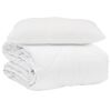 vidaXL Summer Duvet with Pillow 2 pcs White Microfiber