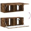 vidaXL TV Wall Cabinet 2 pcs Smoked Oak 78.5 x 31 x 29.5 cm